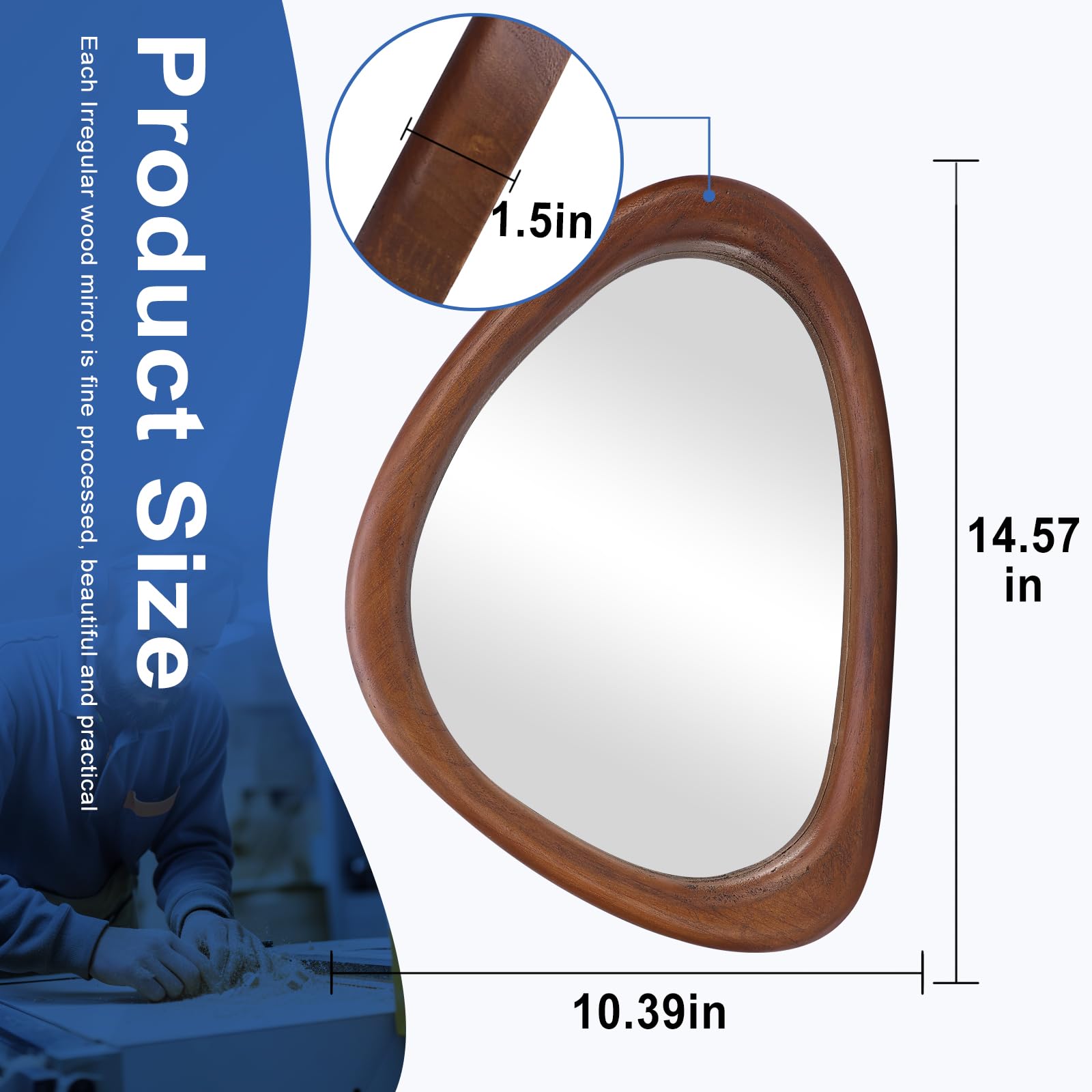 MAGFLERUM angled glass reflection detail delivering clear, distortion-free image