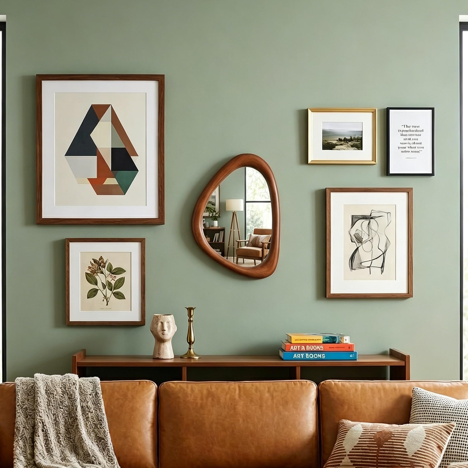 MAGFLERUM wooden frame close-up showing texture and rustic aesthetic benefit