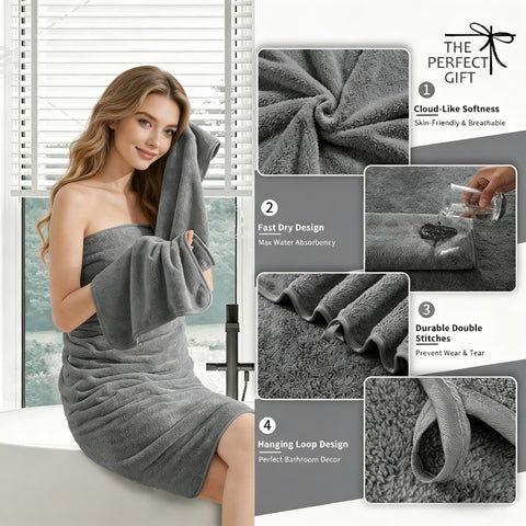MAGGEA close-up of looped microfiber texture for soft feel and fast absorption
