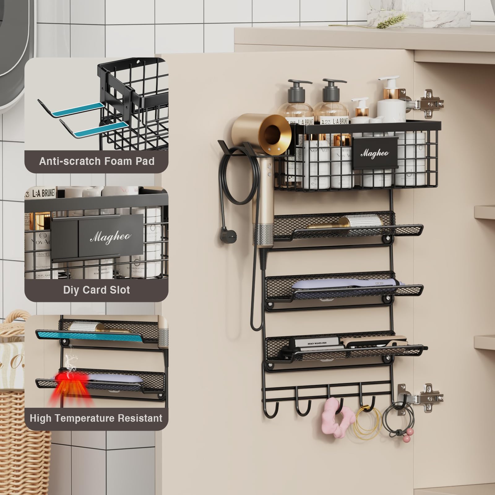 Magheo close-up of dryer holder EVA pad protecting appliance finish and preventing slips