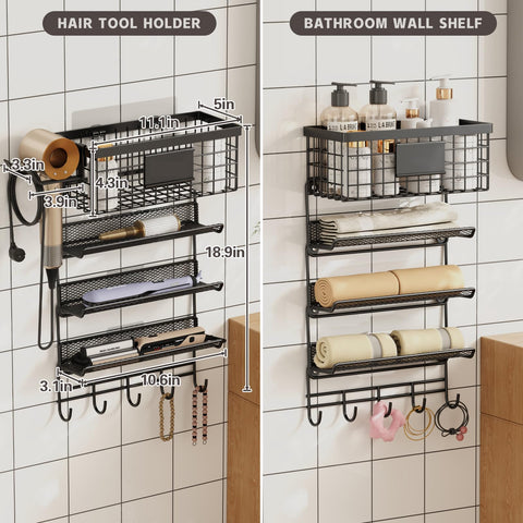 Magheo mounted on a cabinet door demonstrating space-saving storage and accessibility