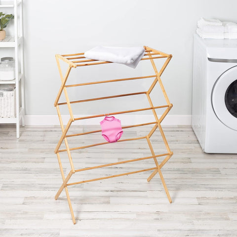 MAGIC BAMBOO in bathroom with towels showing quick indoor drying