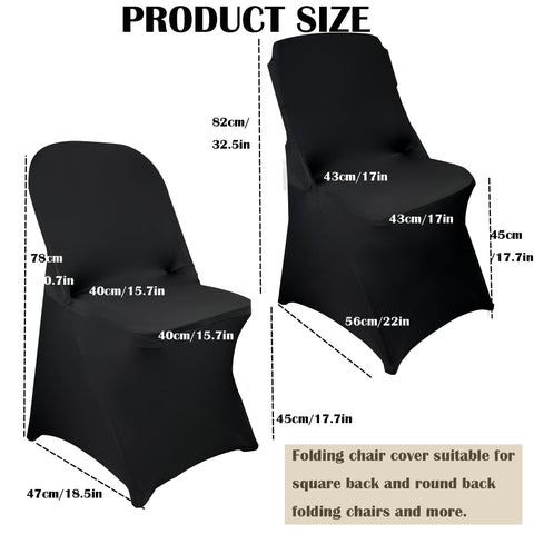 Maiangel cover fitted on folding chair front for a sleek, uniform event look benefit