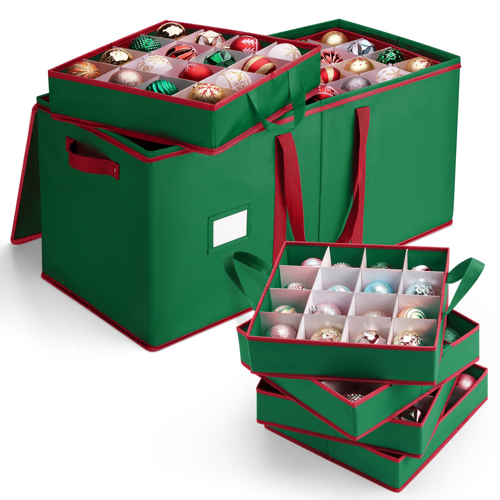MaidMAX front view of storage box showing zippered lid and capacity benefit