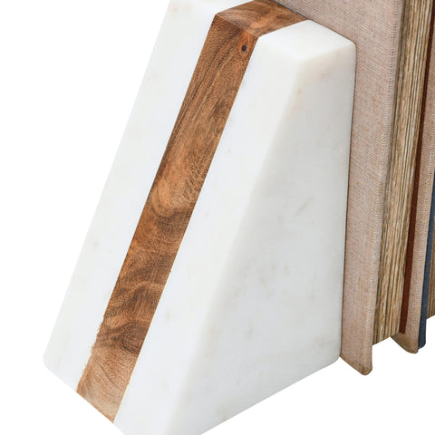 Main + Mesa bookends on desk securing notebooks and papers neatly
