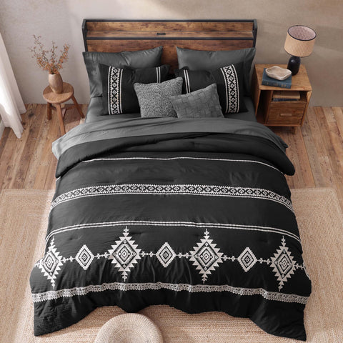 MaiRêve coordinated sheets and shams laid out to show matching set benefit