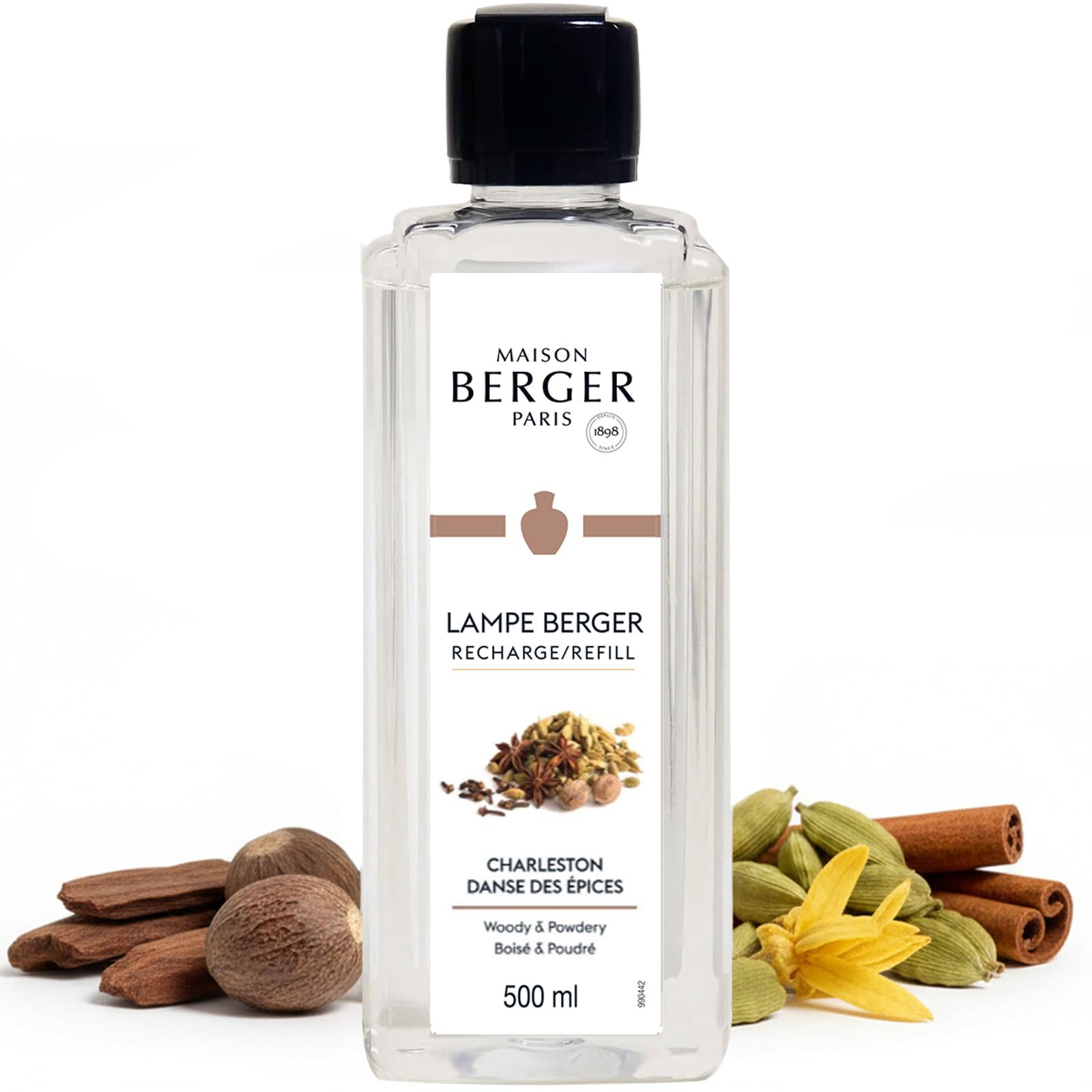 MAISON BERGER Charleston bottle front view showing elegant refill packaging and ease of use