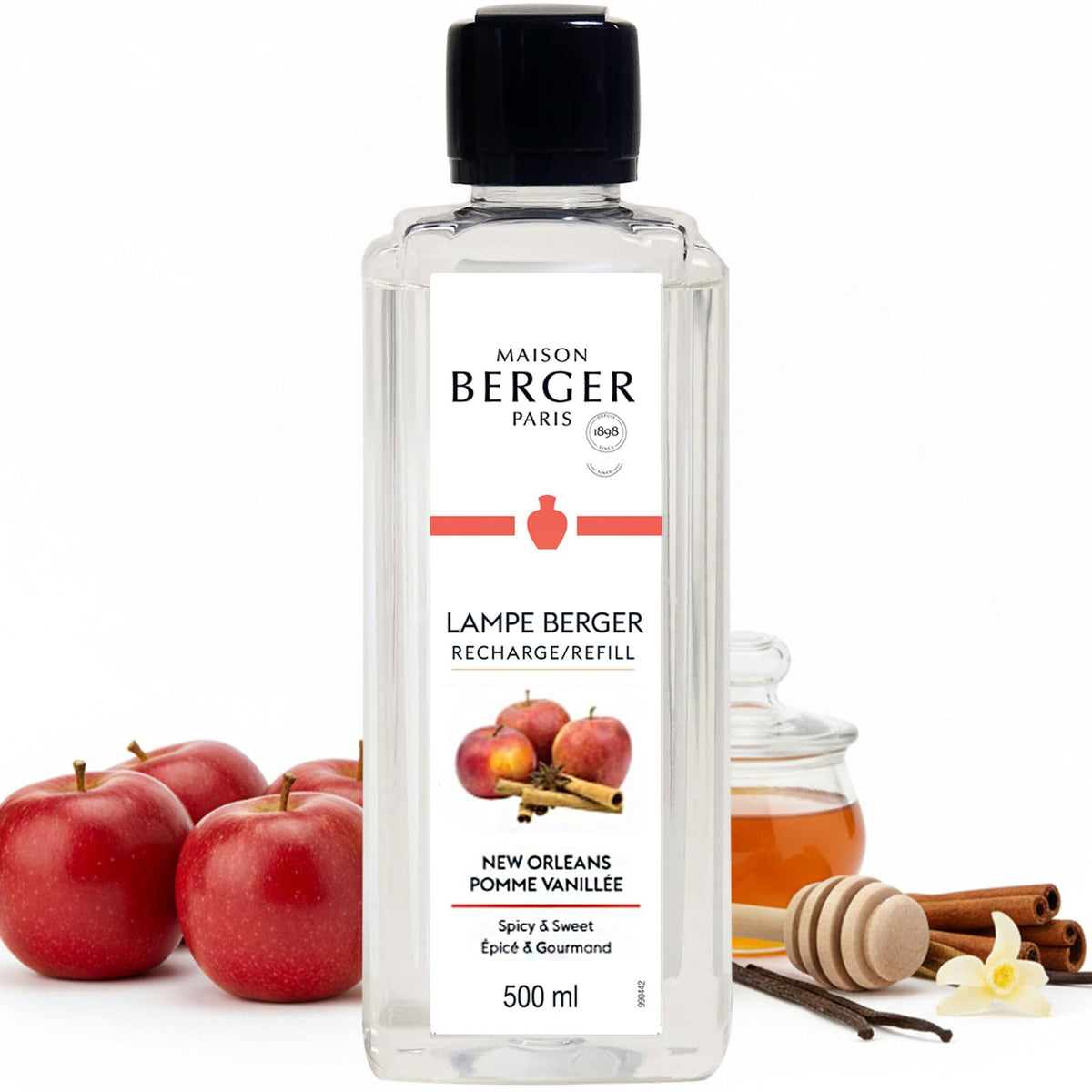 MAISON BERGER front packaging shows refill and brand for easy identification and authenticity