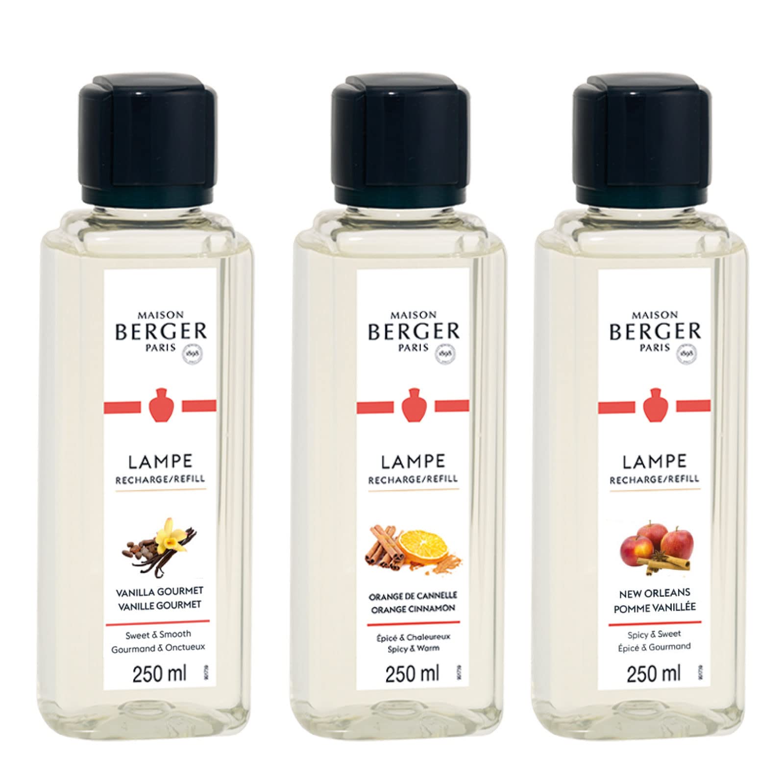 MAISON BERGER 250 ml bottle held in hand to show scale and refill convenience