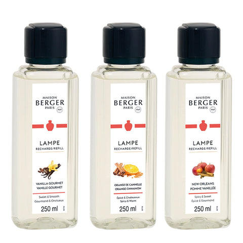 MAISON BERGER 250 ml bottle held in hand to show scale and refill convenience