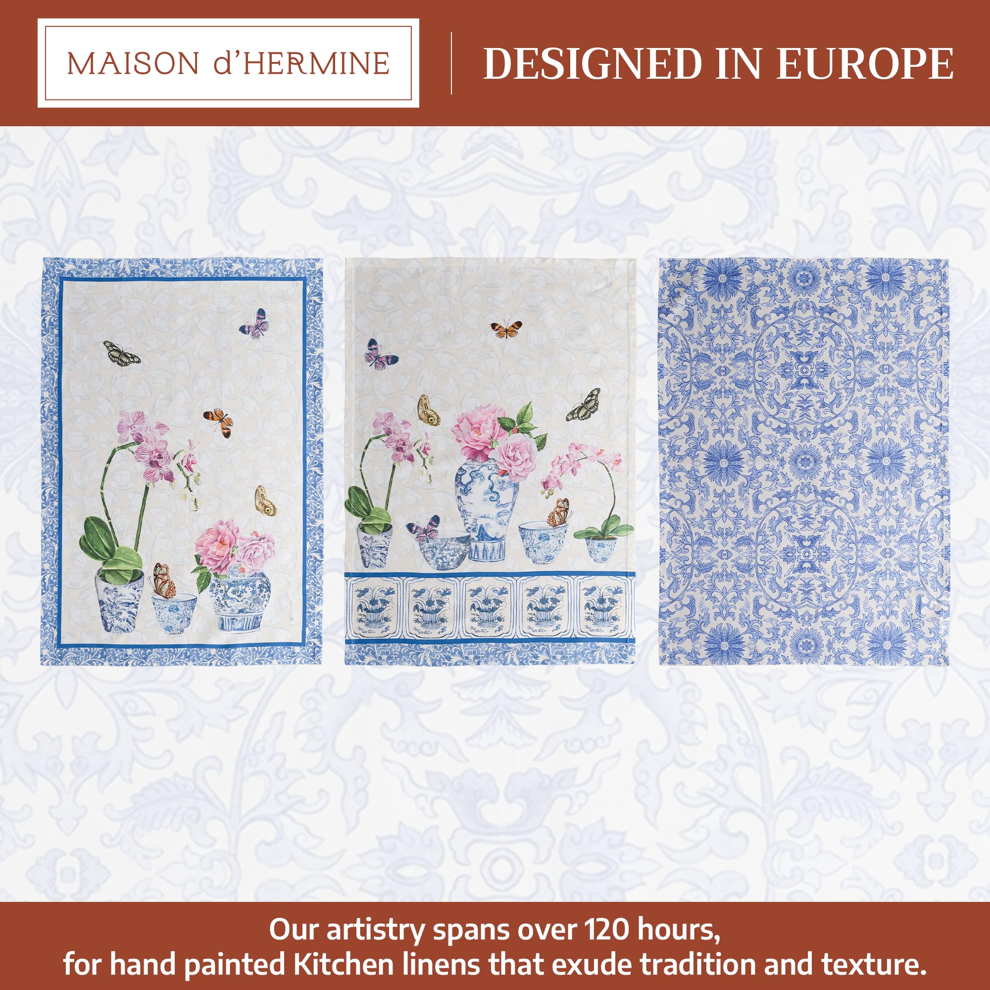 Maison d' Hermine close-up of cotton texture showing absorbency and softness