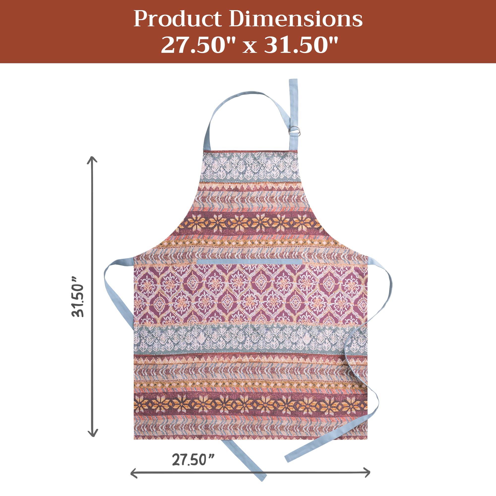 Maison d' Hermine folded apron ready for gifting and neat storage