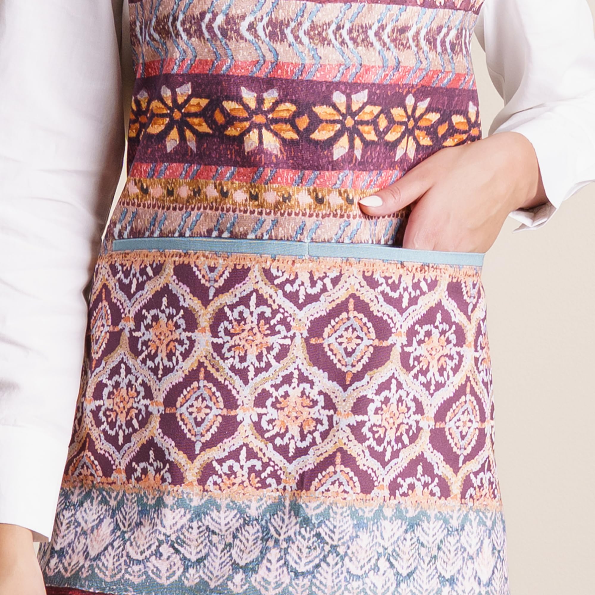 Maison d' Hermine apron in kitchen lifestyle scene enhancing decor