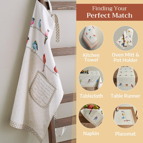 Maison d' Hermine apron worn in kitchen showing stylish protection benefit