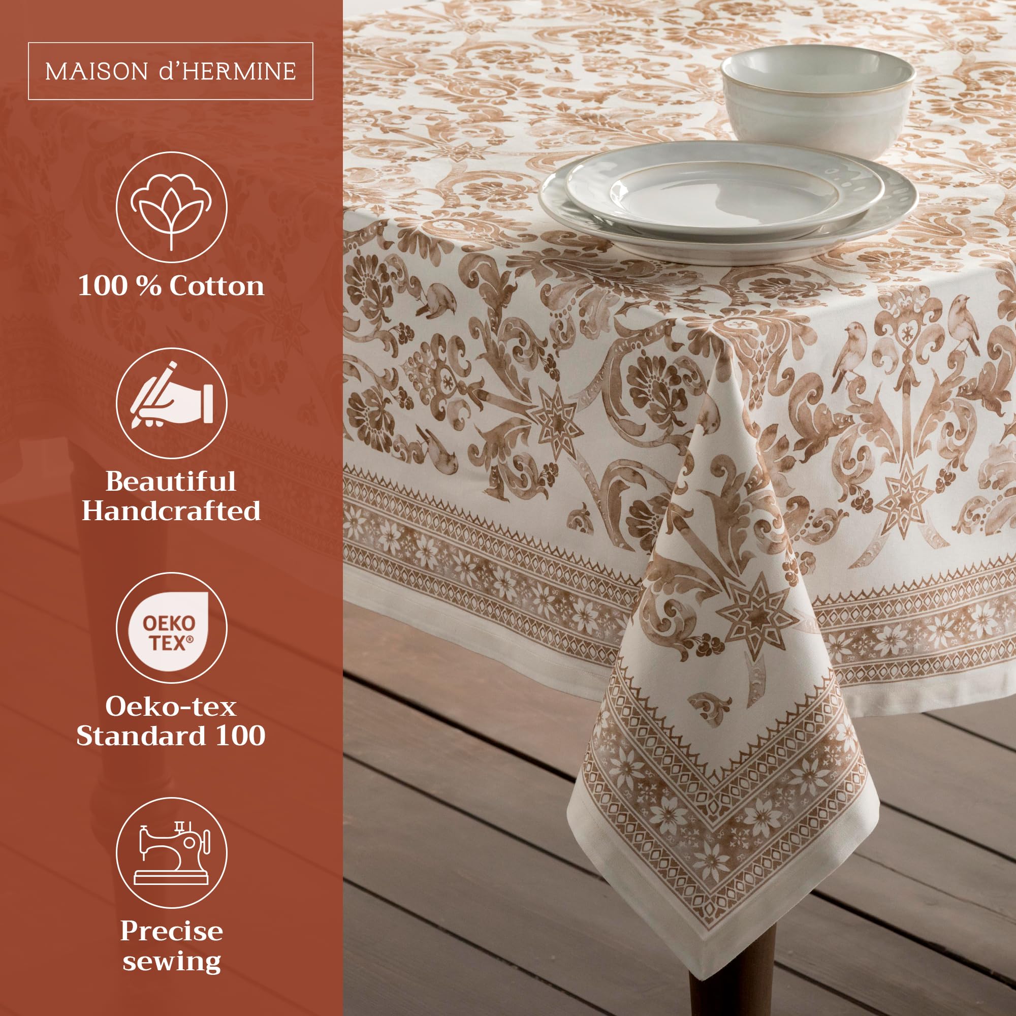 Maison d' Hermine close-up of watercolor print highlighting rich hand-painted look