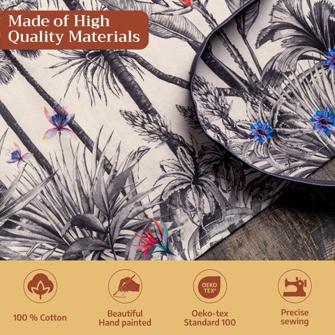 Maison d' Hermine cotton fabric texture close-up, soft breathable comfort for long wear