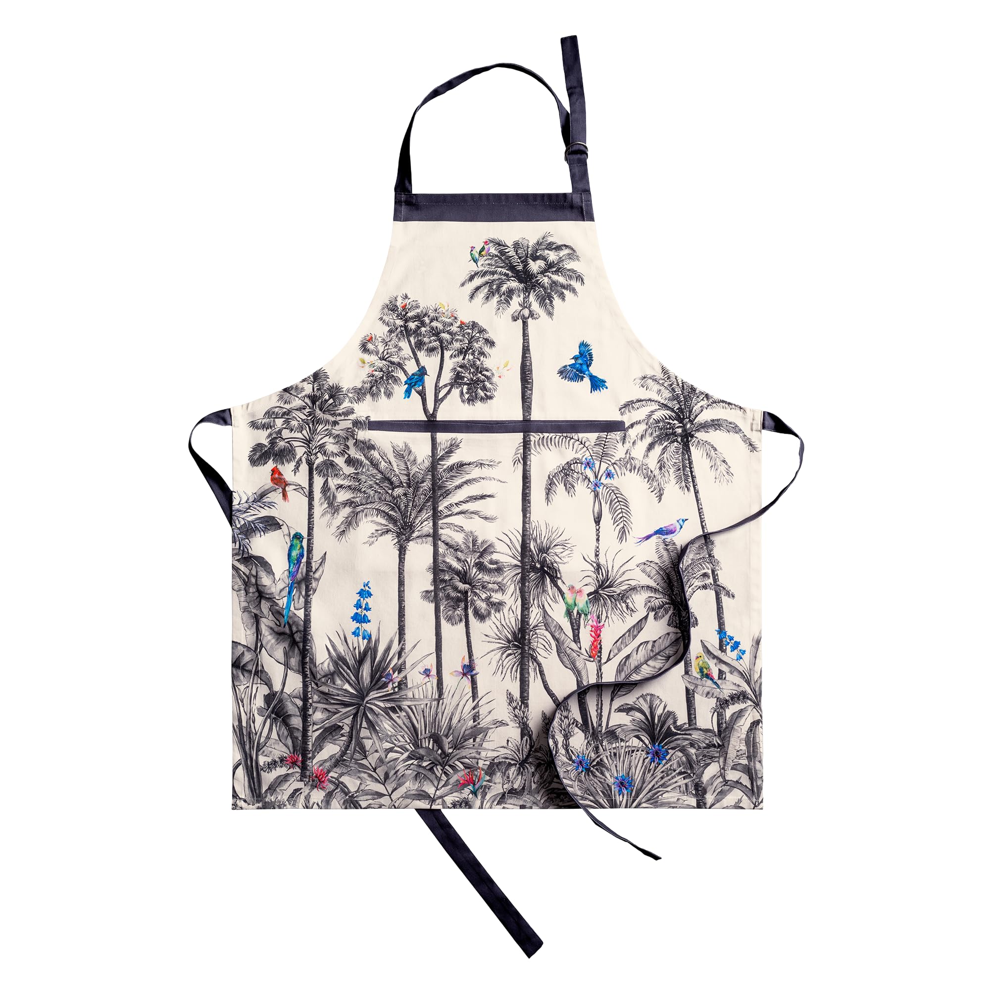 Maison d' Hermine front view showing full coverage and stylish print, protects clothing