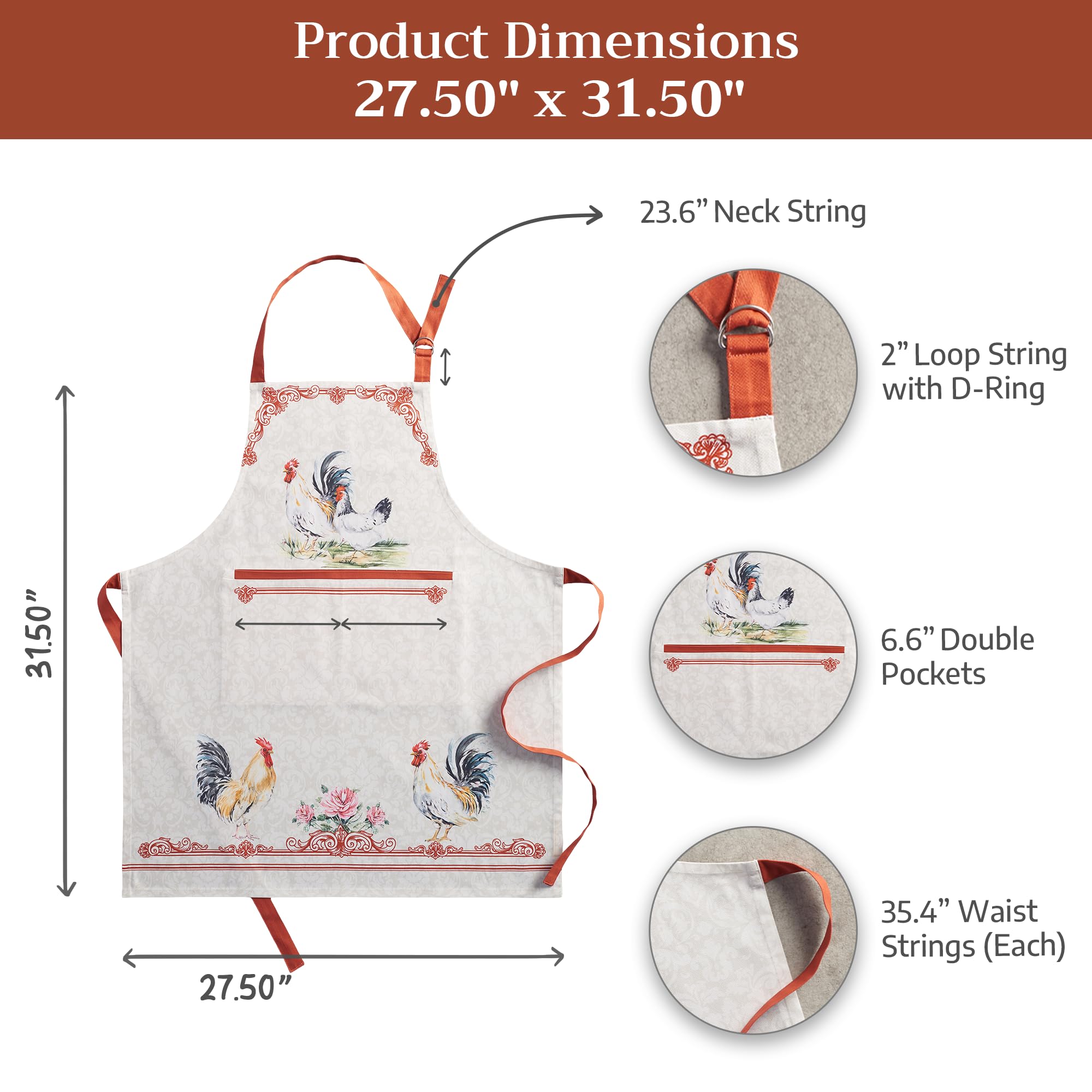 Maison d' Hermine apron worn during gardening showing protection and tool storage