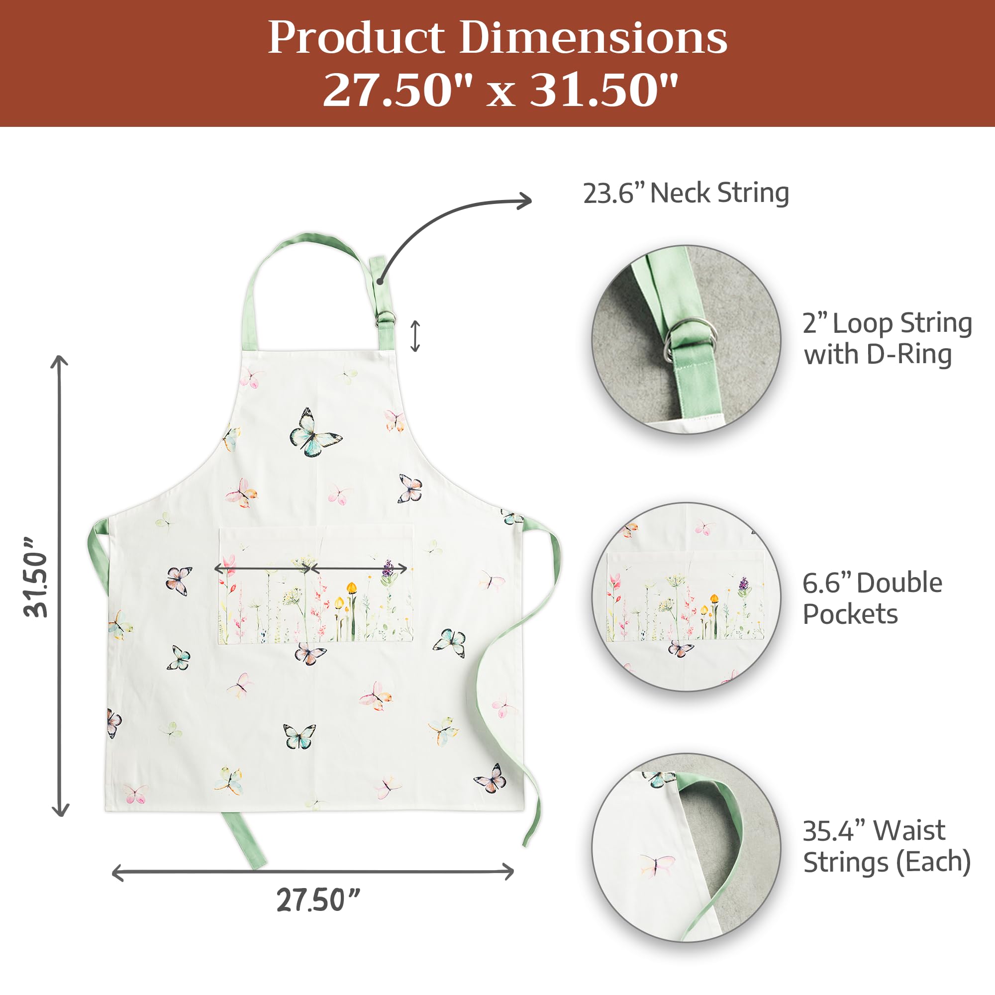 Maison d' Hermine apron worn gardening showing breathable comfort and utility