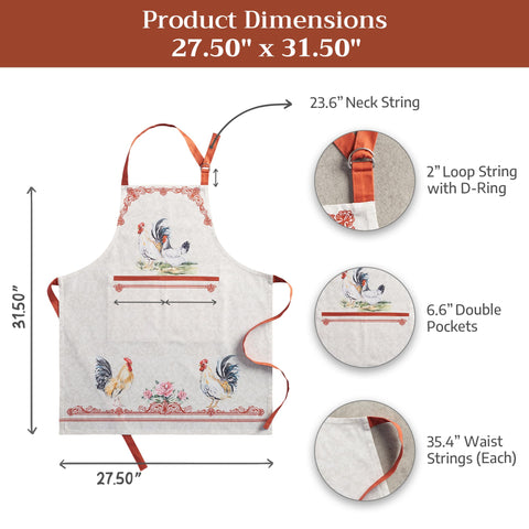 Maison d' Hermine apron worn during gardening showing protection and tool storage