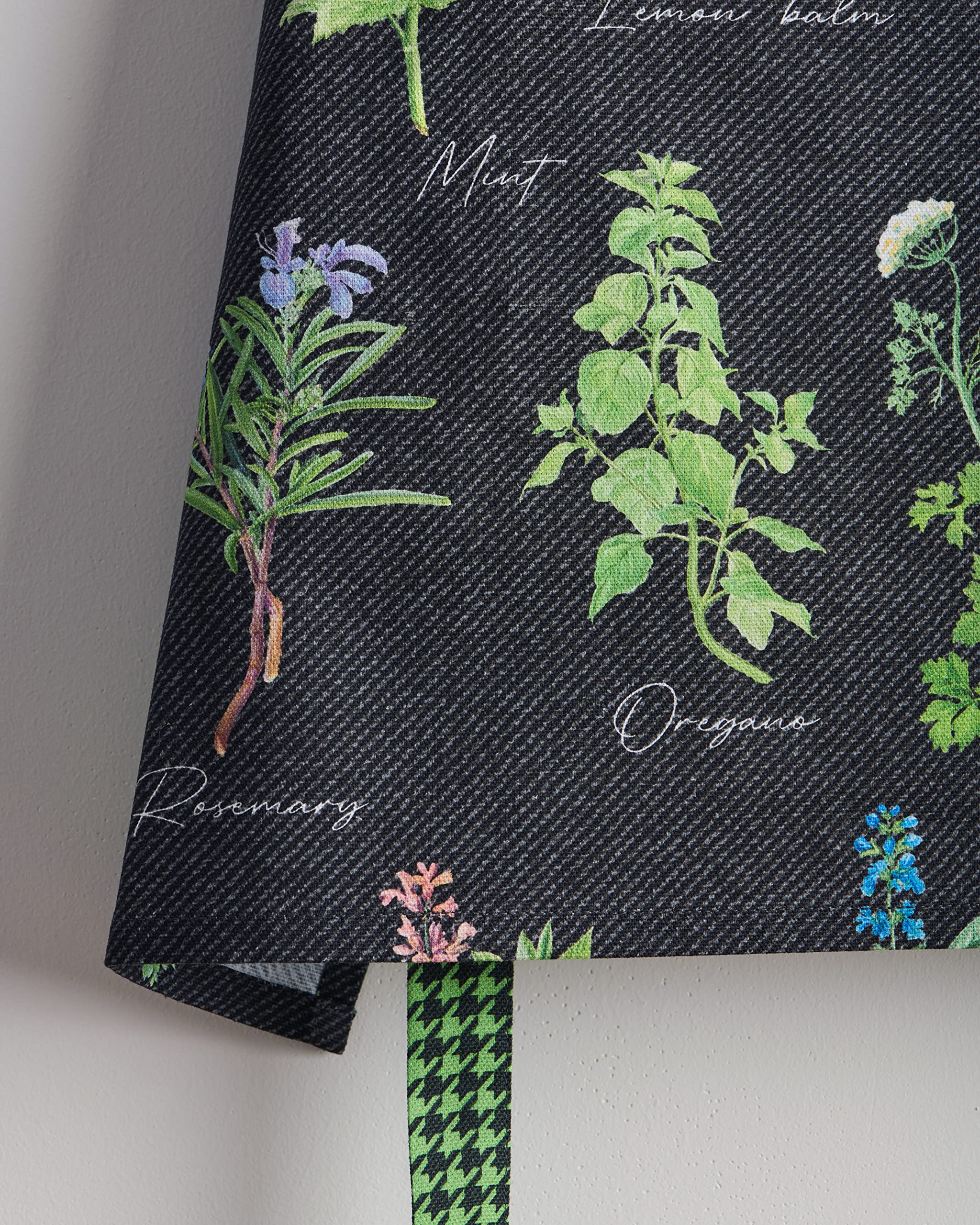 Maison d' Hermine apron pictured while gardening showing stain protection and mobility