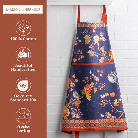 Maison d' Hermine apron pocket detail with roomy storage for utensils and recipe cards