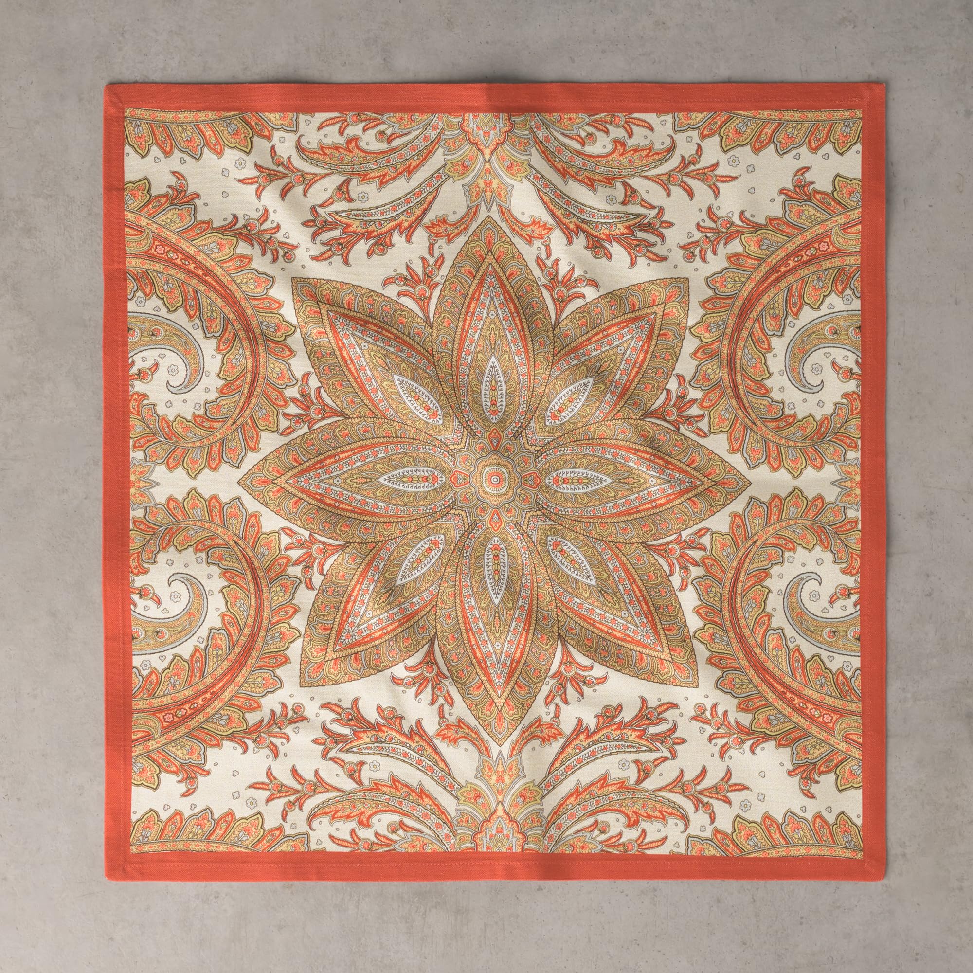 Maison d' Hermine back label showing made in India and care instructions for longevity