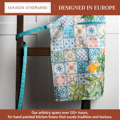 Maison d' Hermine watercolor pattern close-up highlighting artistic print