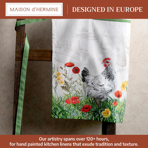 Maison d' Hermine close-up of watercolor pattern highlighting artistic detail