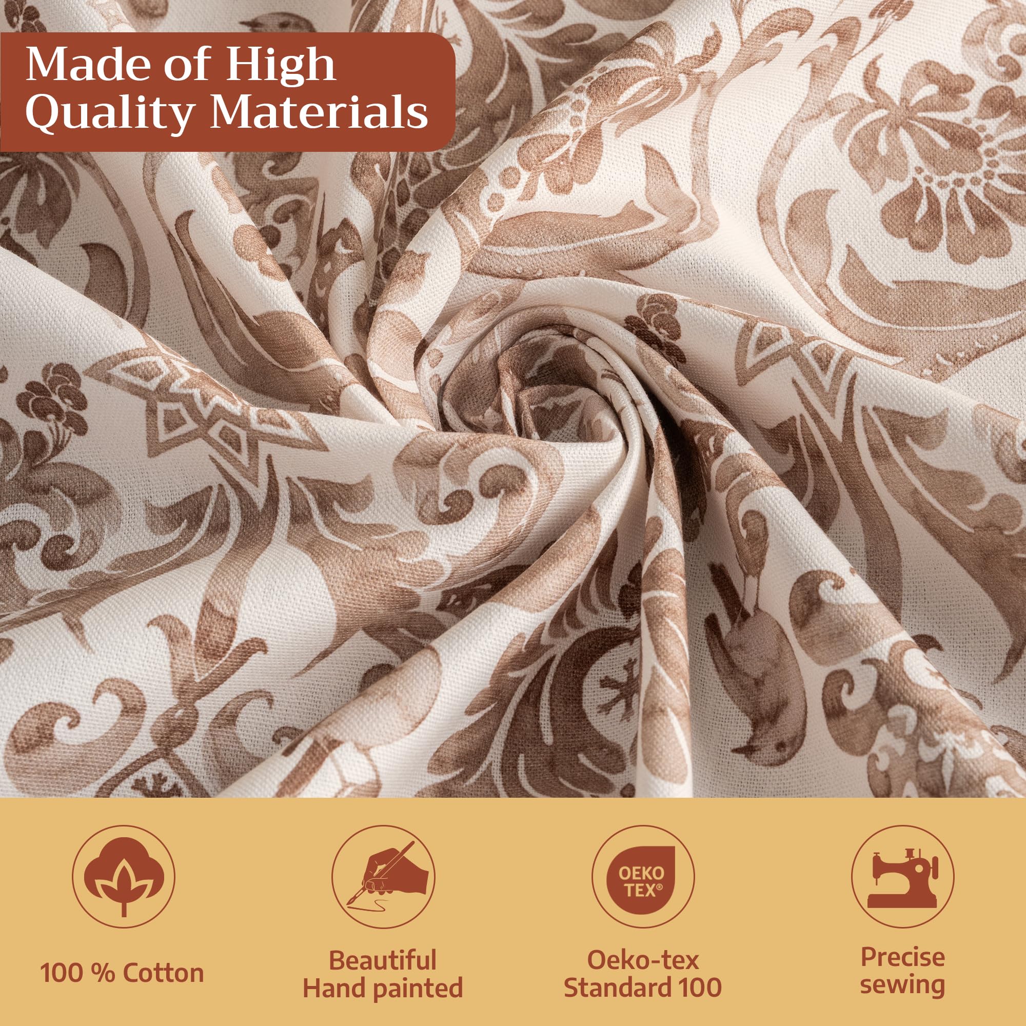 Maison d' Hermine cotton weave texture showing soft durable fabric for daily use