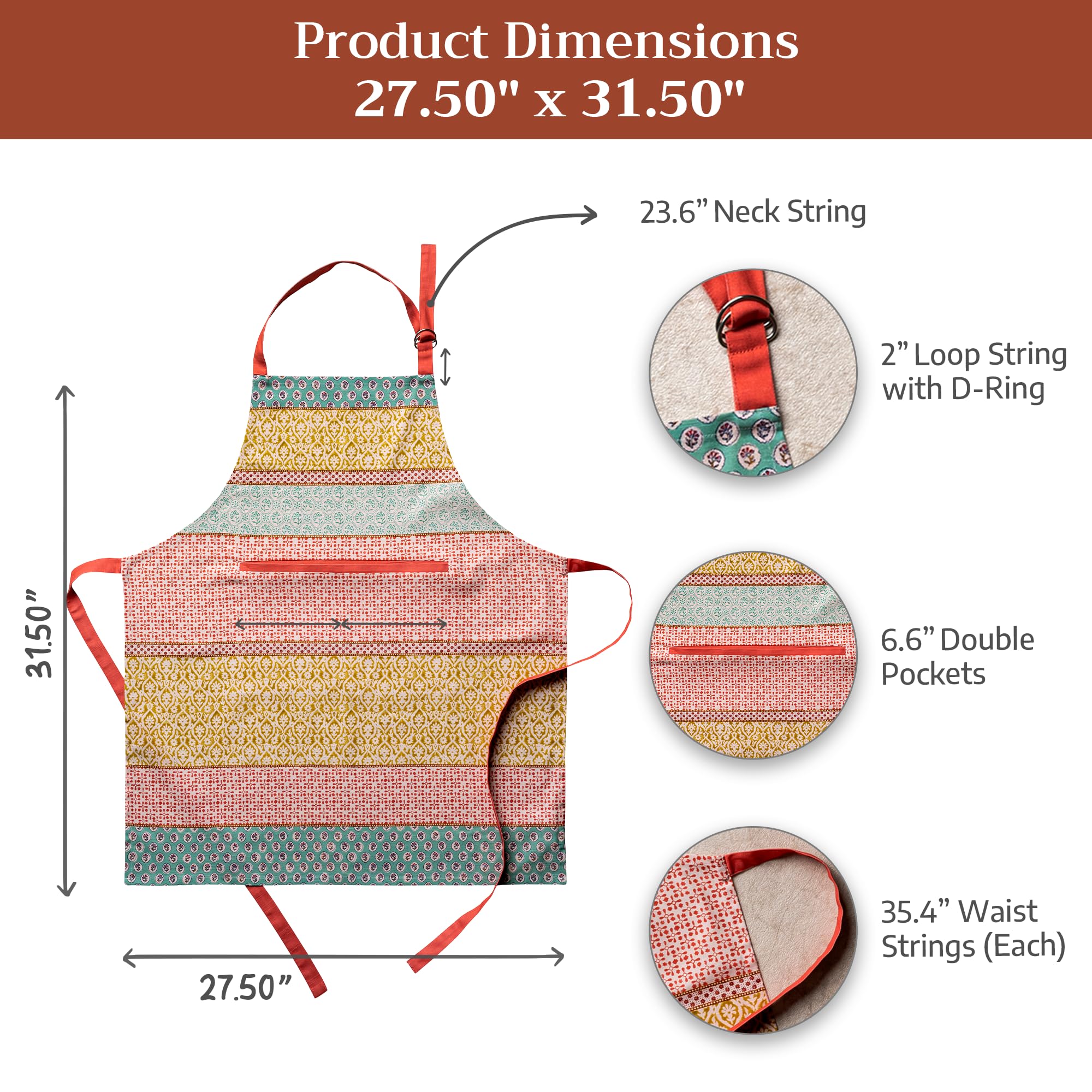 Maison d' Hermine apron in kitchen setting promoting elegant home entertaining