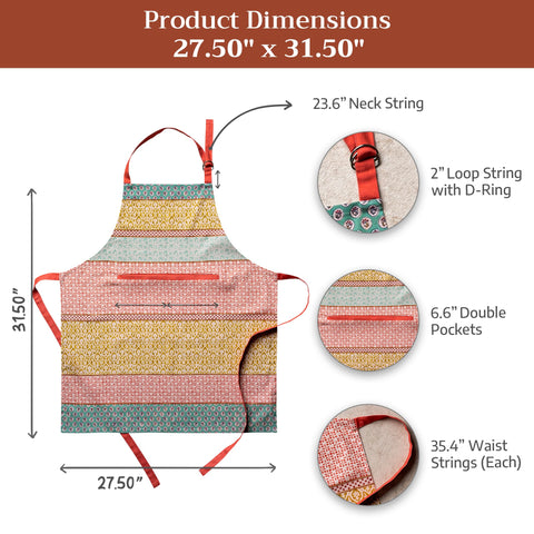 Maison d' Hermine apron in kitchen setting promoting elegant home entertaining