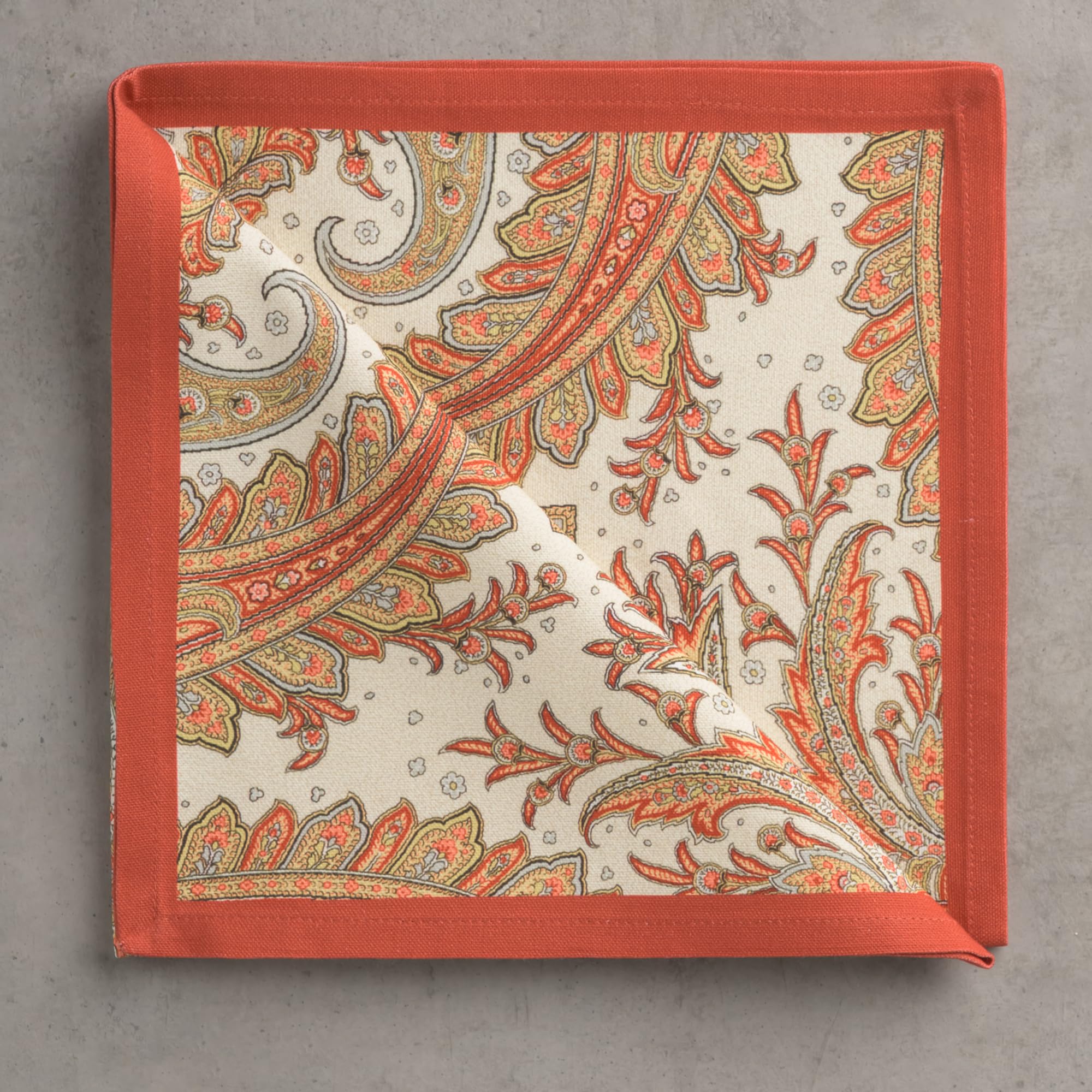 Maison d' Hermine napkins displayed in kitchen setting showing everyday elegance and versatility