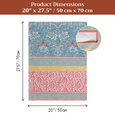 Maison d' Hermine towels styled in a bright kitchen, elevates countertop decor