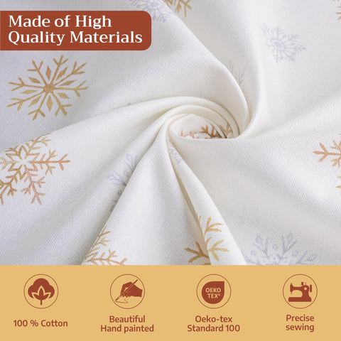 Maison d' Hermine cotton weave texture close shot showing soft durable fabric feel