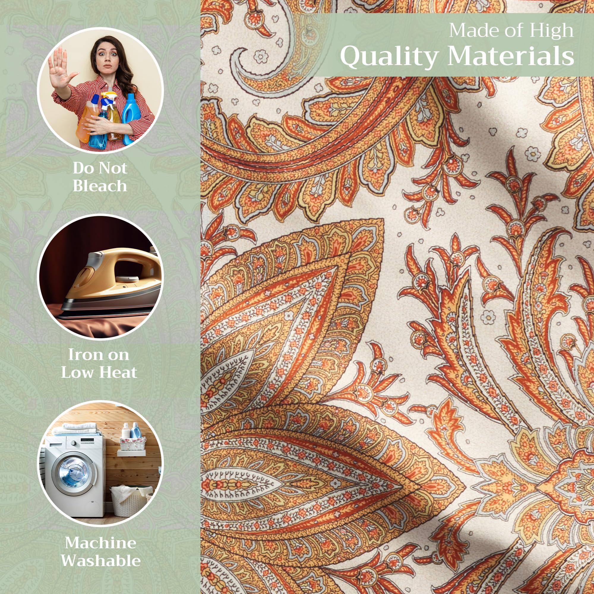 Maison d' Hermine fabric texture close-up showing cotton weave and soft durable feel