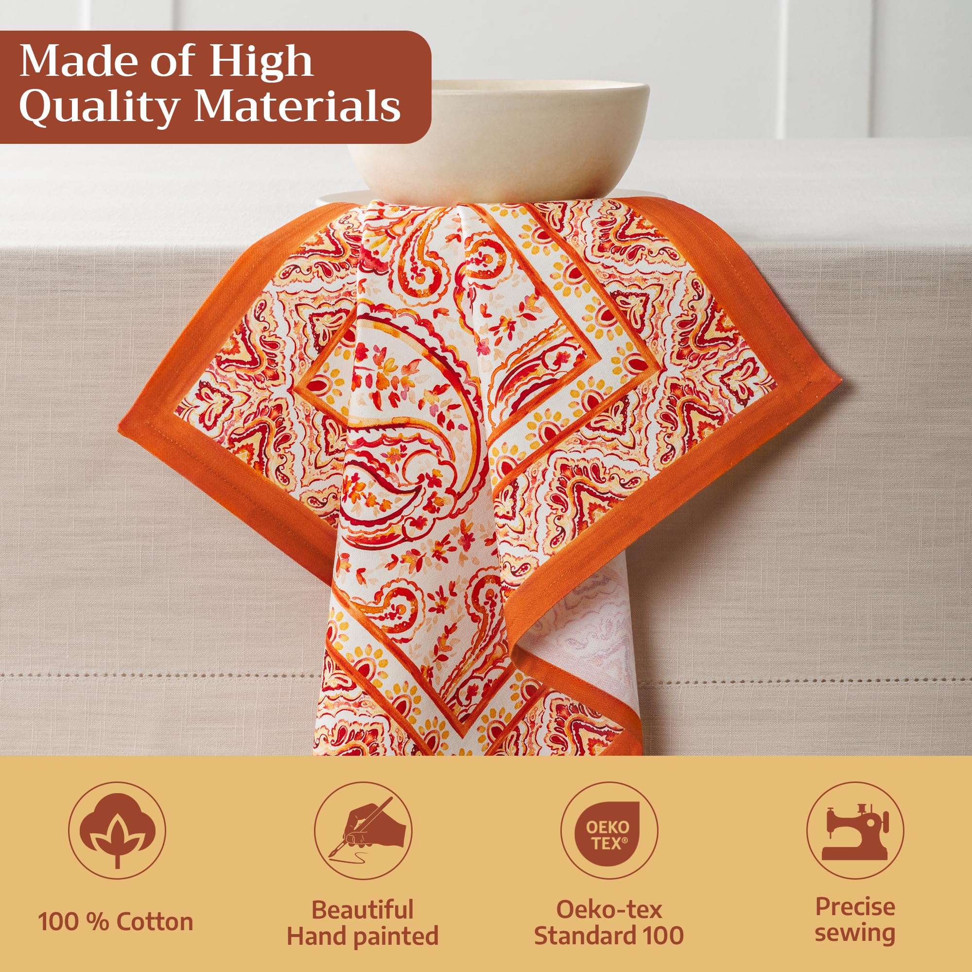 Maison d'Hermine fabric texture detail displaying cotton weave benefit: soft durable feel