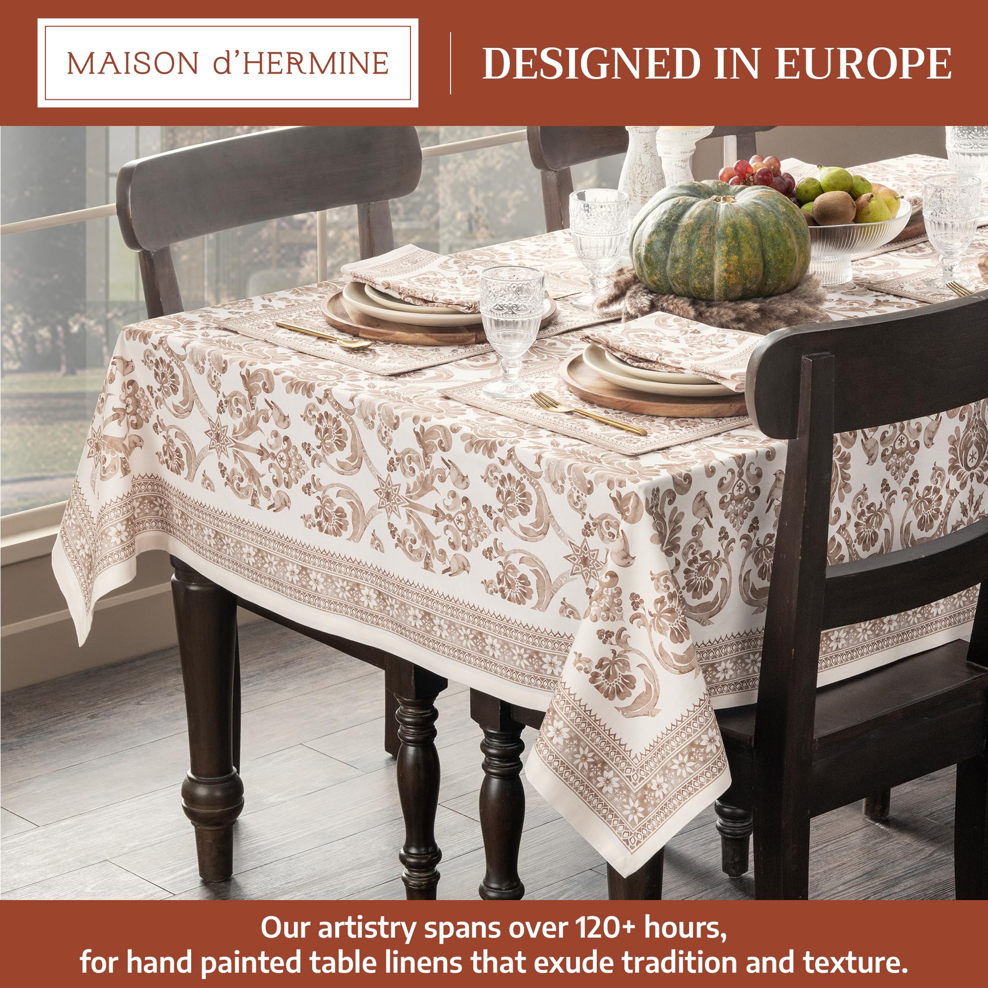 Maison d' Hermine close-up of watercolor artwork highlighting artisanal painted detail