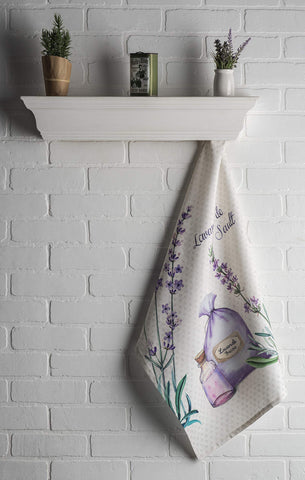 Maison d' Hermine folded towels stacked to show thickness and storage convenience