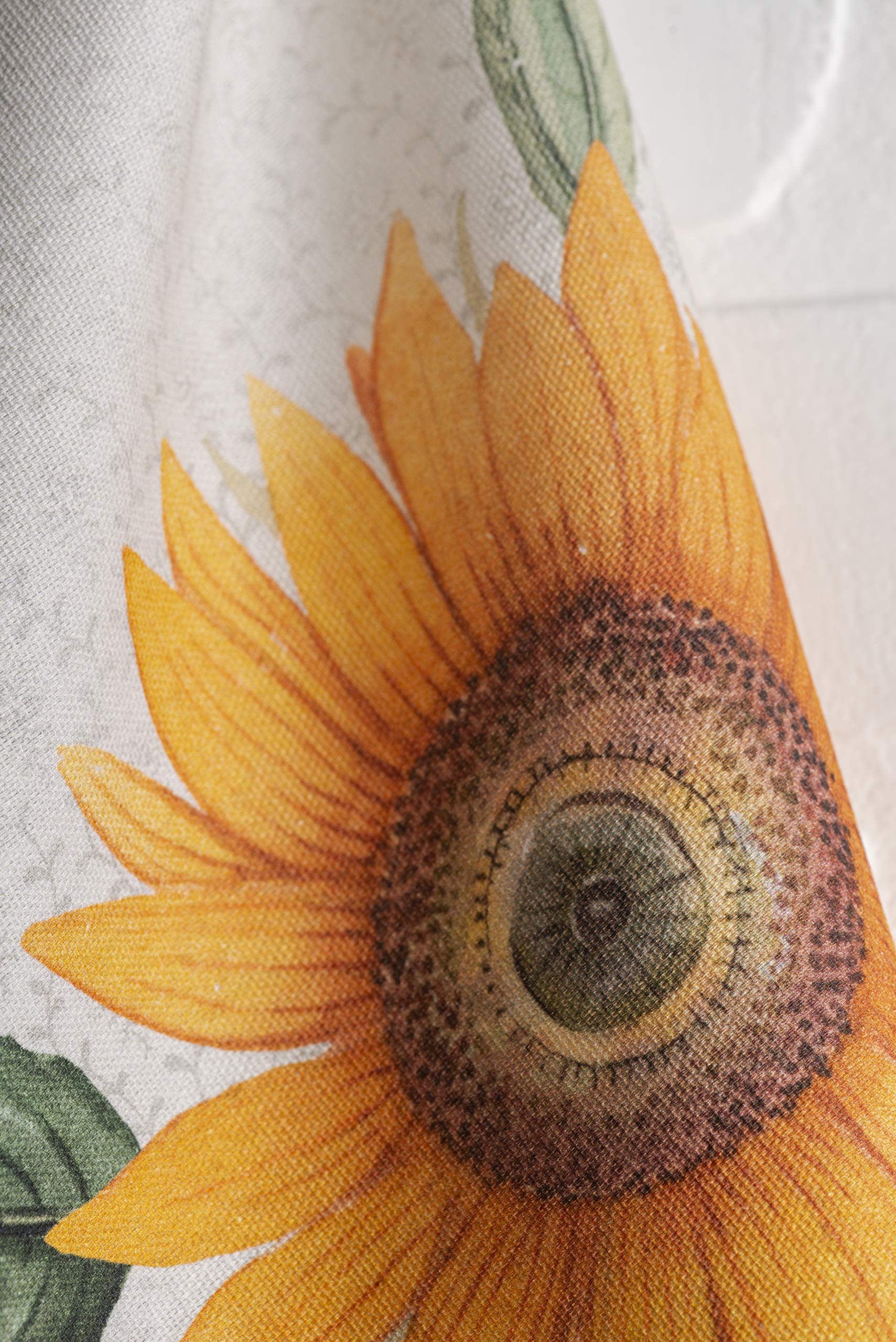 Maison d' Hermine towel beside hand for scale showing generous 27.5 by 20 inches