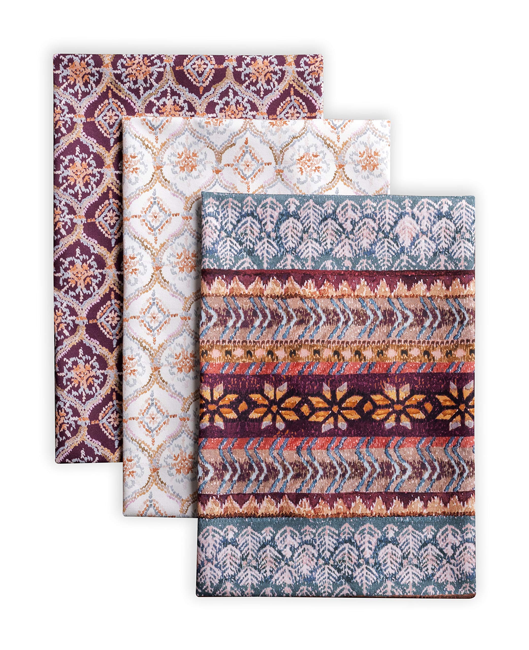 Maison d' Hermine front-facing towel set showing three designs and elegant gifting appeal