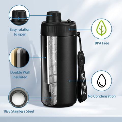 MAISON HUIS in open can mode showing easy conversion for drinking benefit