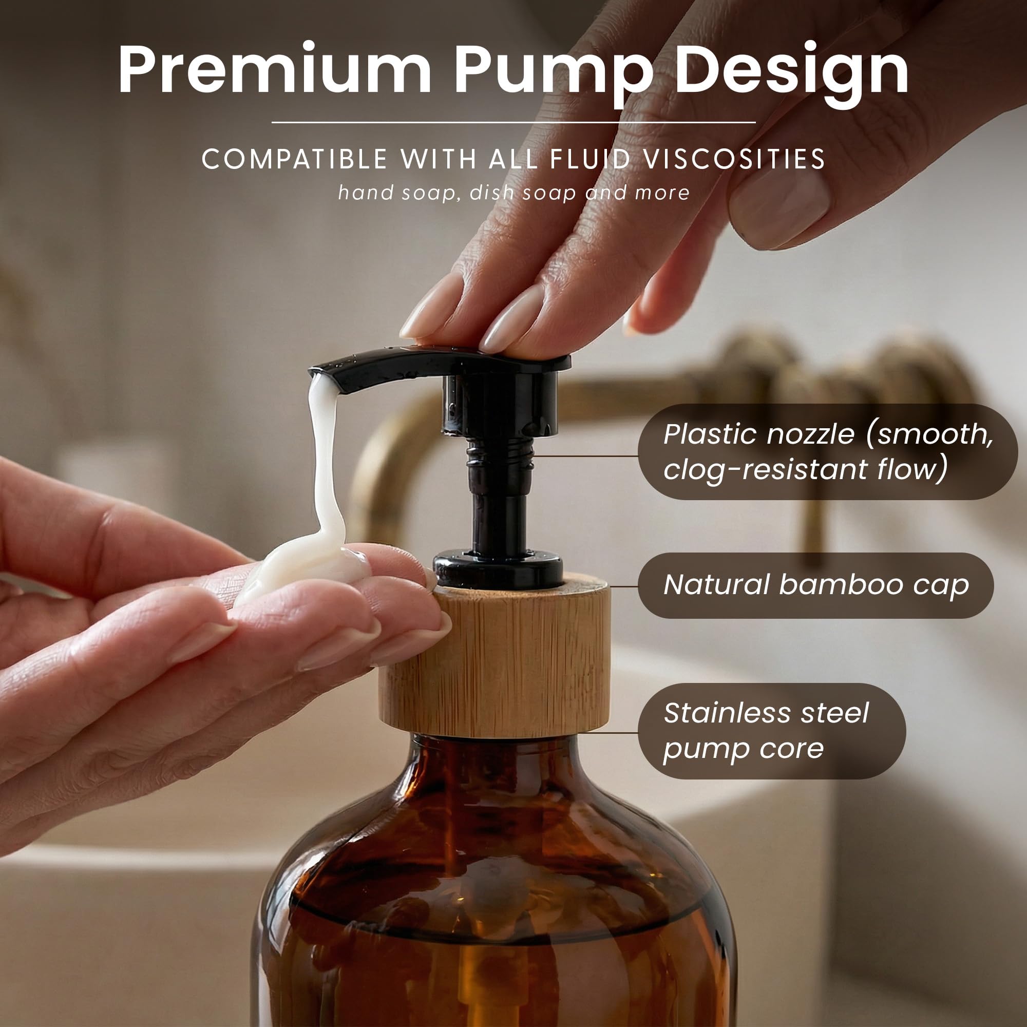 Maisonovo bottle top fill shot demonstrating easy refilling and seal