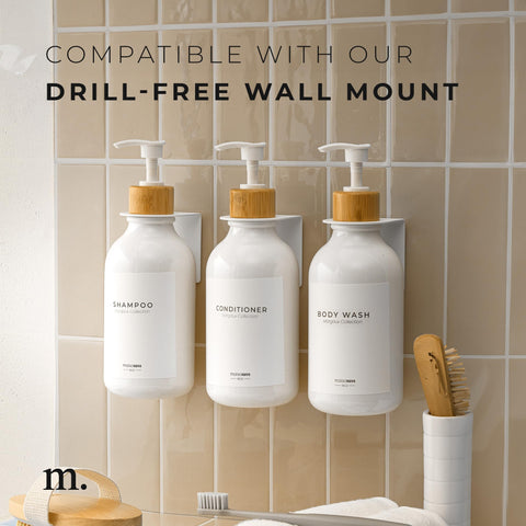 MaisoNovo hand refilling a bottle showing wide-mouth refill convenience and mess reduction
