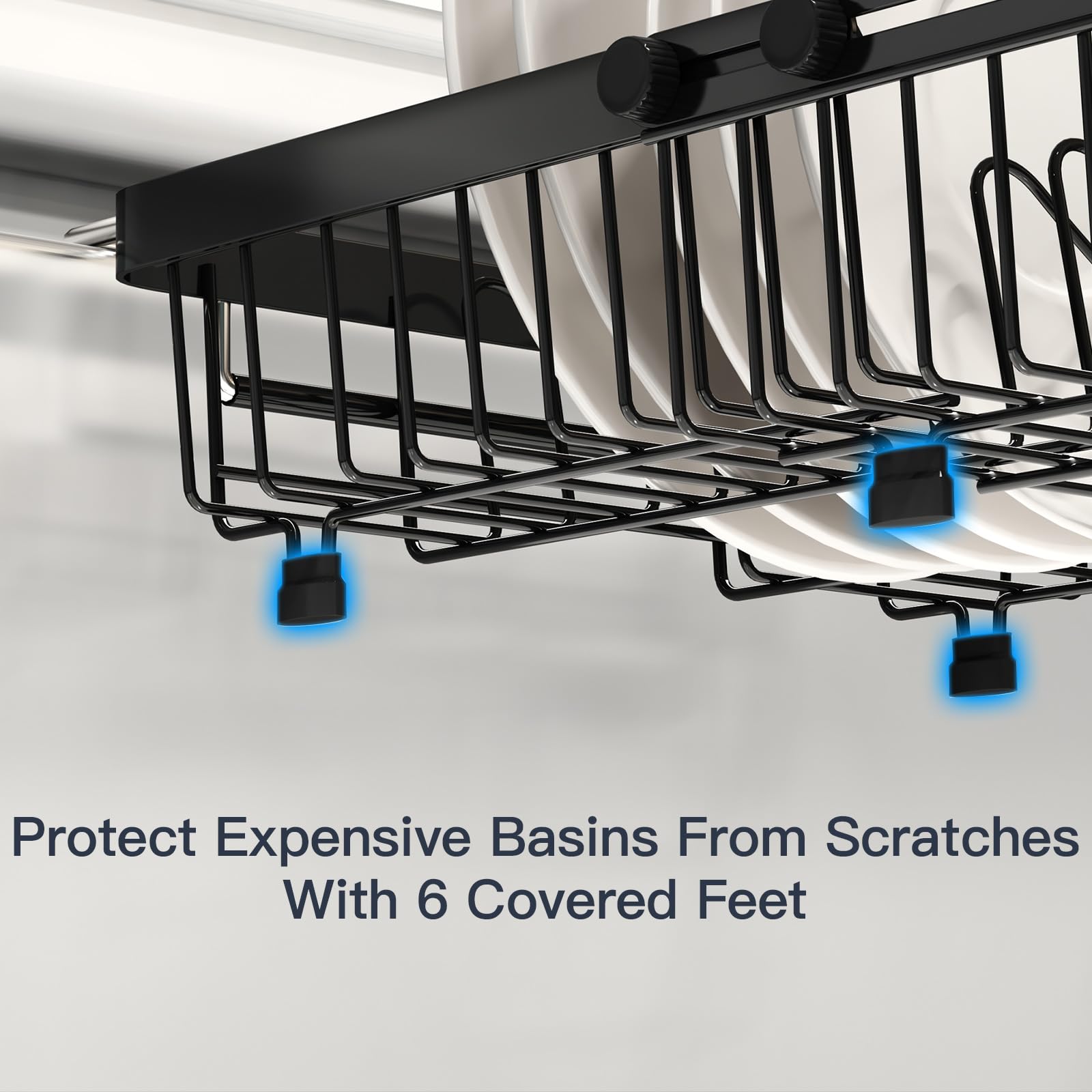 MAJALiS loaded with plates and glasses showing efficient drying benefit