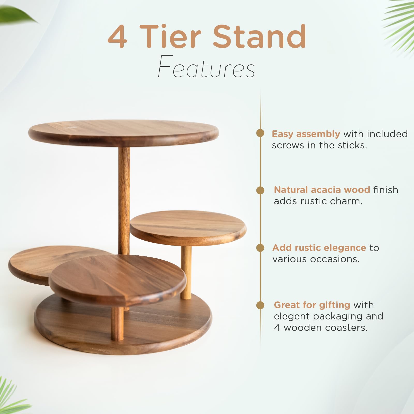 MAJURI top tier displaying a small cake showing multi-use versatility