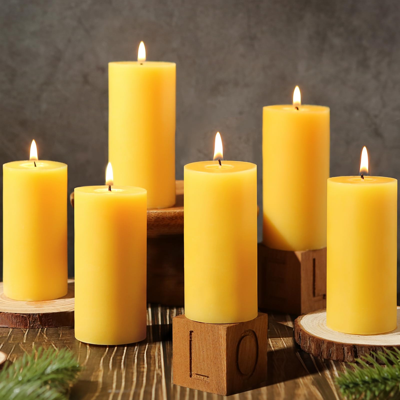 MAKALONE front packaging showing six beeswax pillars and gift-ready box benefit: tidy presentation