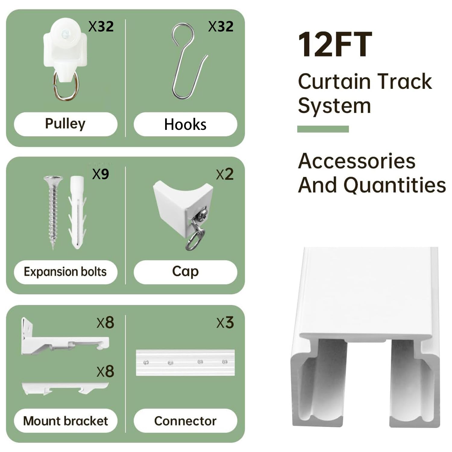 MaKefeile pulley and glider detail illustrating low-noise movement and strong load capacity