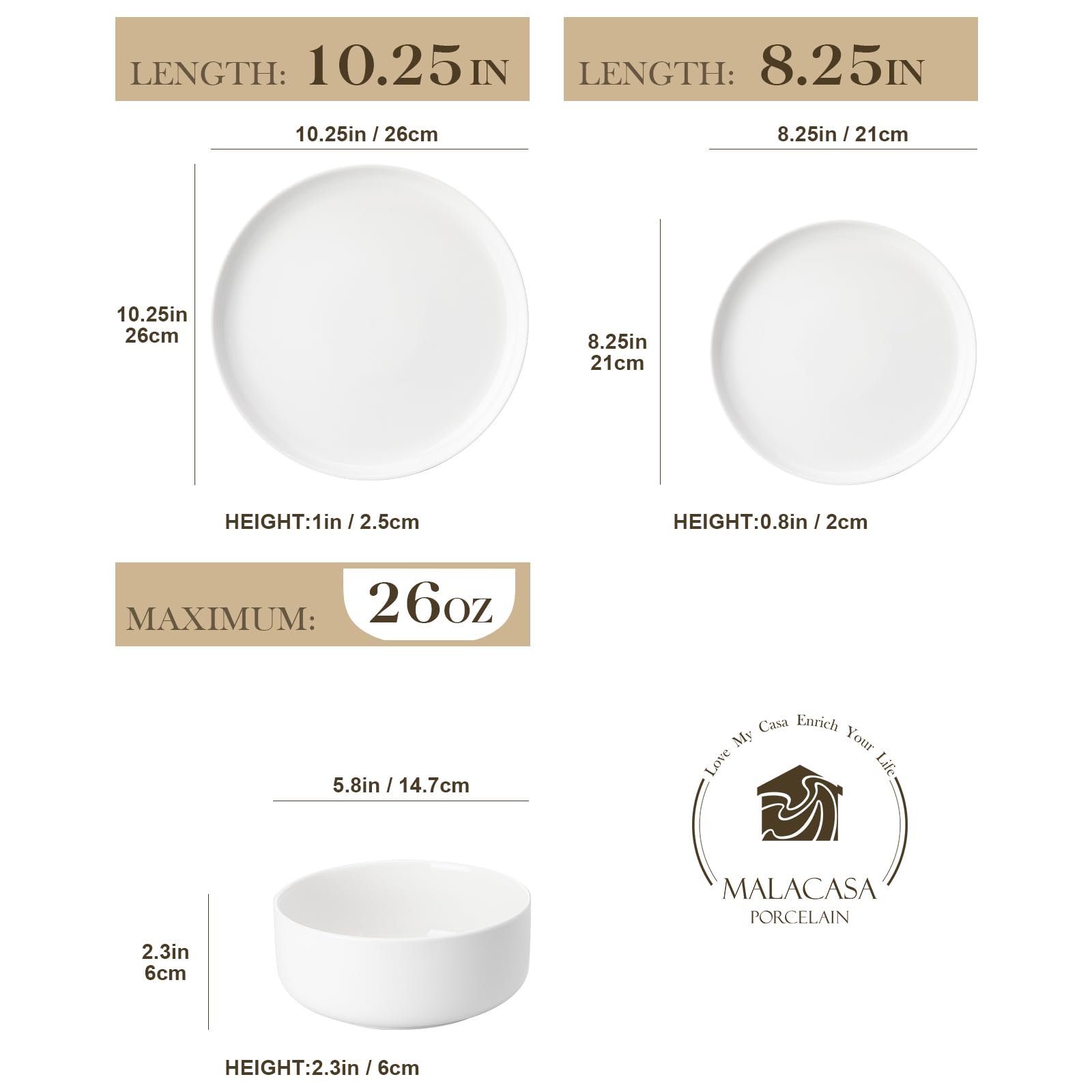 MALACASA close-up of dinner plate glaze, demonstrates chip-resistant finish and sheen