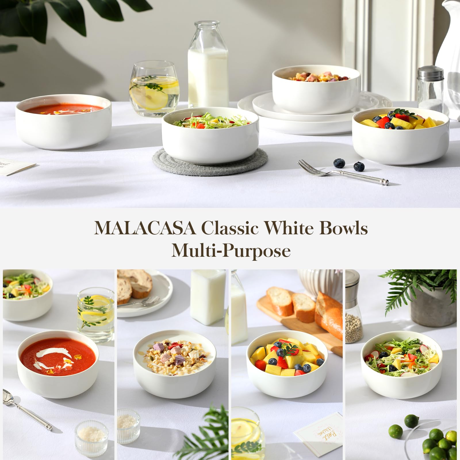 MALACASA bowl in oven demonstrating oven-safe durability for baking and warming